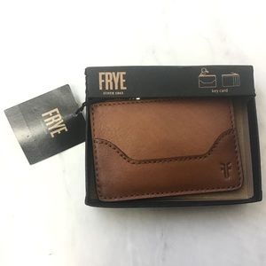 Genuine Frye Key Card Holder Tan Wallet